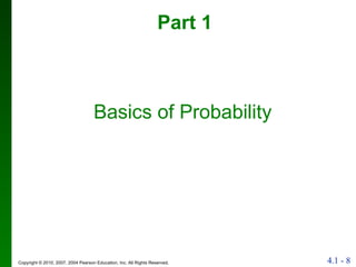 Part 1 Basics of Probability 