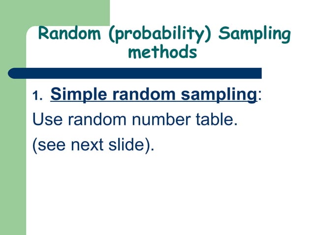 Stat 1 variables & sampling | PPT