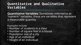 Variables Quantity Statistical Analysis with Software Application 203 Topic 1.pptx