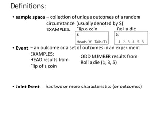 Unique Outcomes Example STAT 206 - Chapter 4 ( 4.1-4.2 Basic Probability).pptx