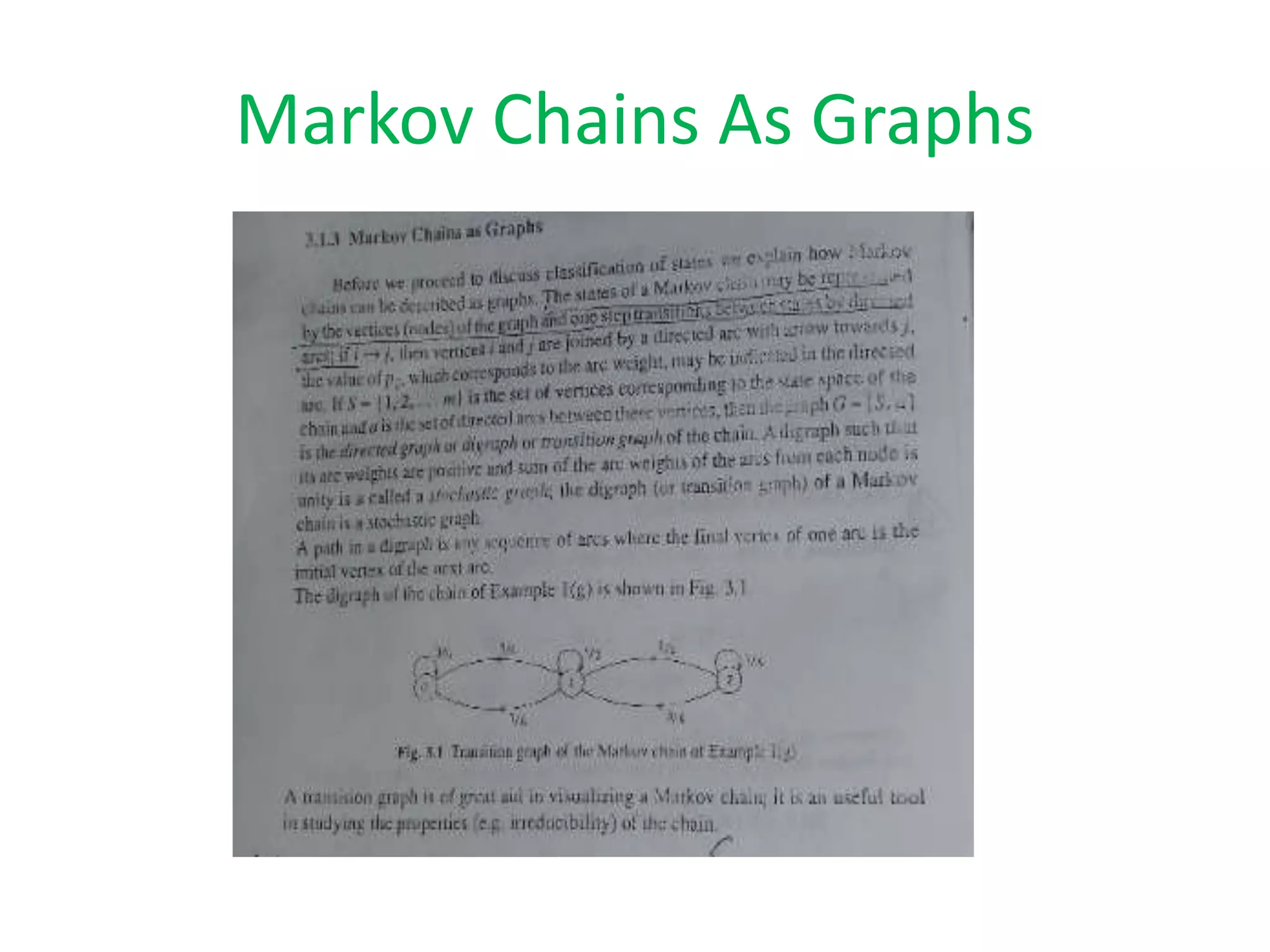 Markov Chains As Graphs
 