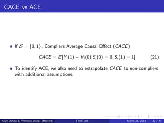 Basic Concepts in Principal Stratification | PDF