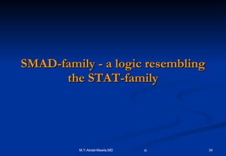 SMAD-family - a logic resembling the STAT-family 