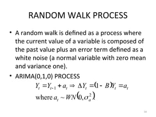 MODEL IDENTIFICATION AND NON-STATIONARY TIME SERIES MODELS | PPT