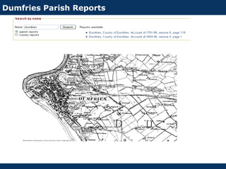 Dumfries Parish Reports
 