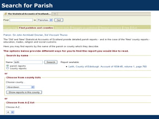 Search for Parish
 