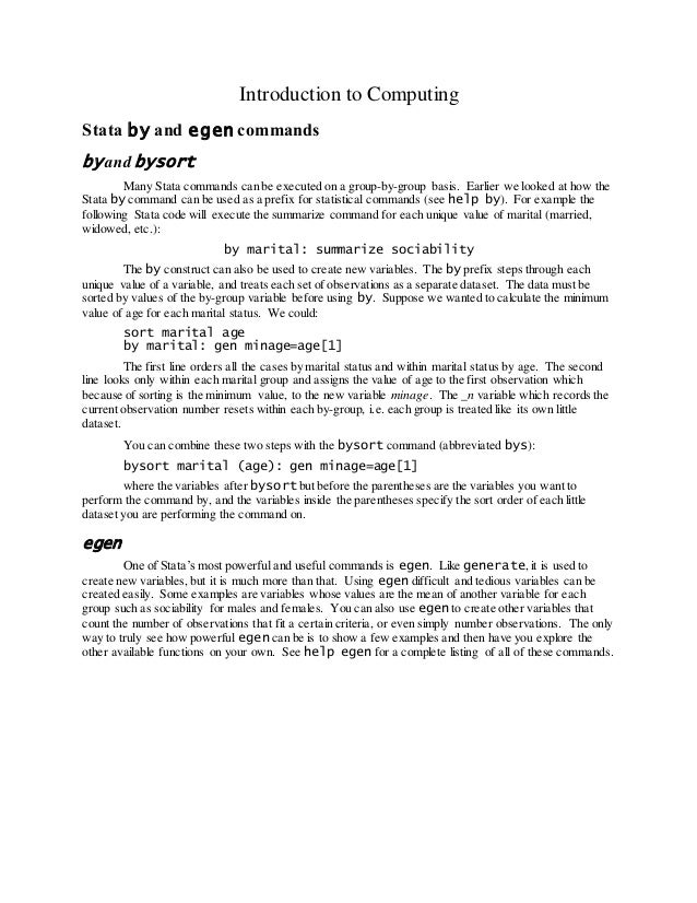 Stata Compute