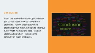 Top 3 Tips on How to Solve Math Problems | PPT