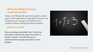 Top 3 Tips on How to Solve Math Problems | PPT