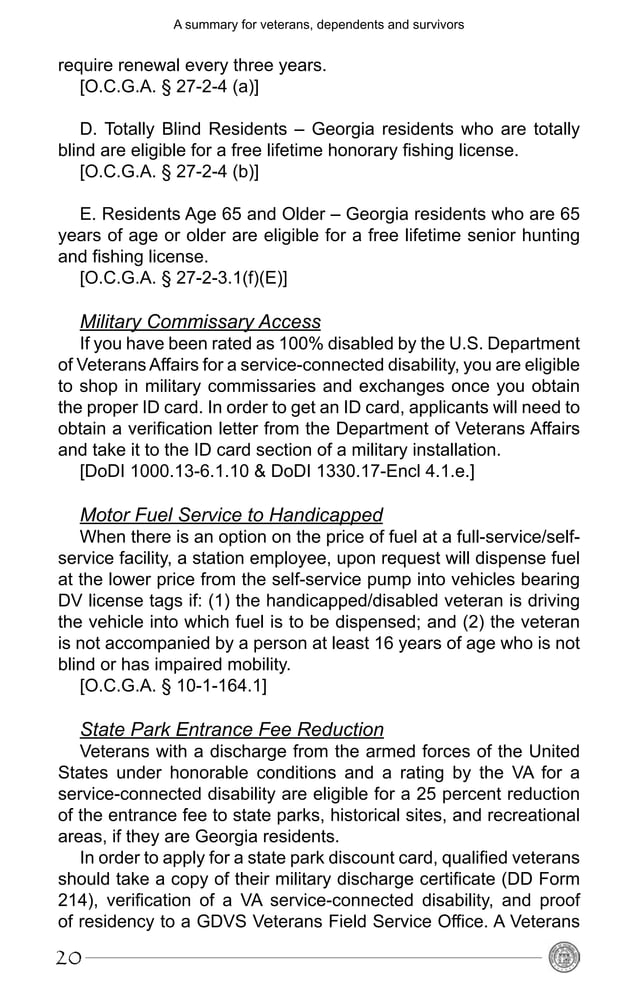 Benefits from the State of for Veterans PDF