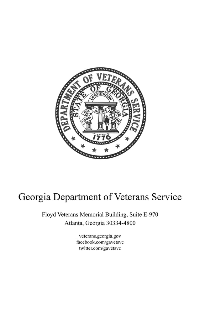 Benefits from the State of for Veterans PDF