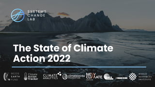 The State of Climate
Action 2022
 