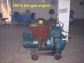 100 % bio gas engine 