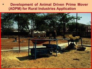 Development of Animal Driven Prime Mover (ADPM) for Rural Industries Application 