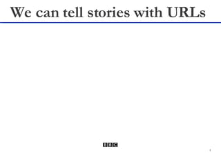 We can tell stories with URLs 