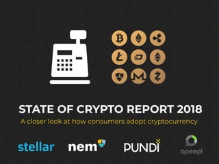 STATE OF CRYPTO REPORT 2018
A closer look at how consumers adopt cryptocurrency
 
