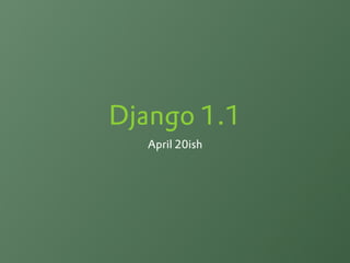 State Of Django