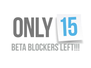 ONLy 15
beta blockerS left!!!
 