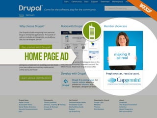 mockup 
home page ad . 
 