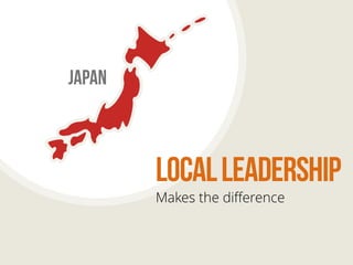 japan 
local leadership 
Makes the difference 
 