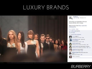 LUXURY BRANDS




                BURBERRY
 