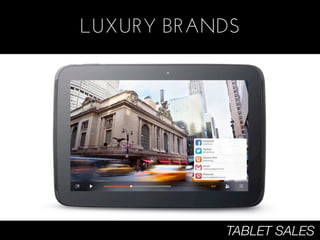 LUXURY BRANDS




           TABLET SALES
 