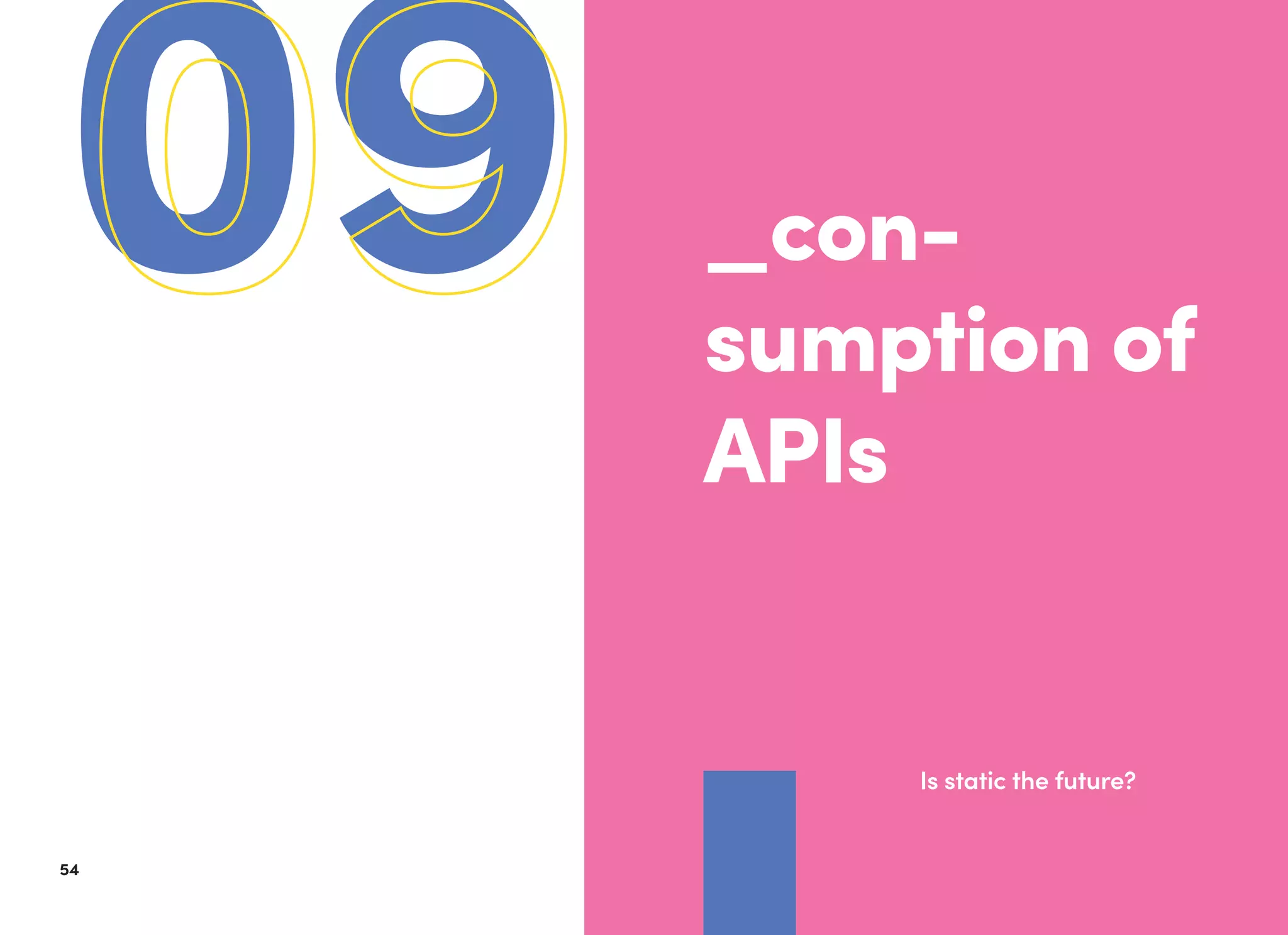 5554
0909 _con-
sumption of
APIs
Is static the future?
 