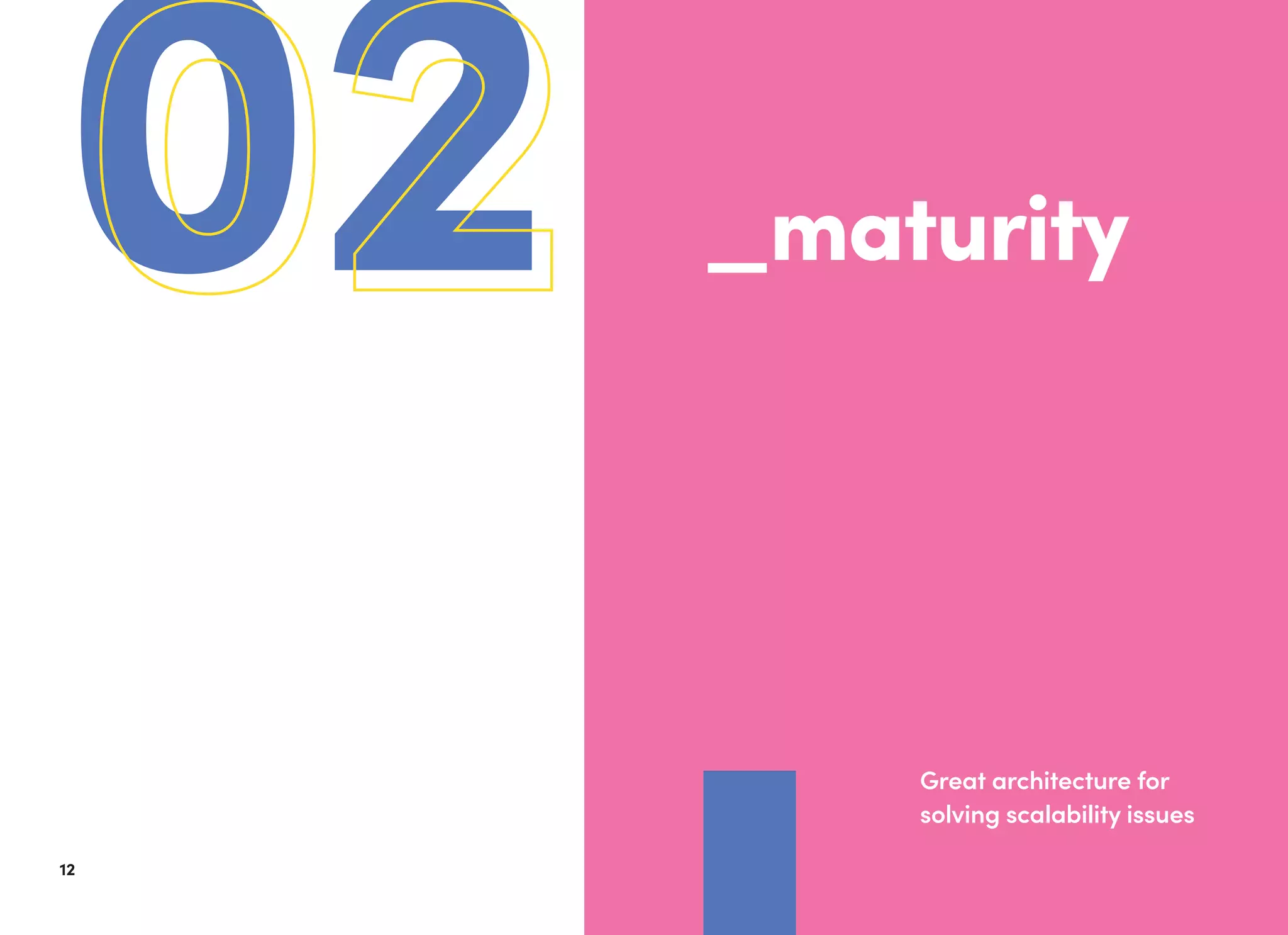 1312
0202 _maturity
Great architecture for
solving scalability issues
 