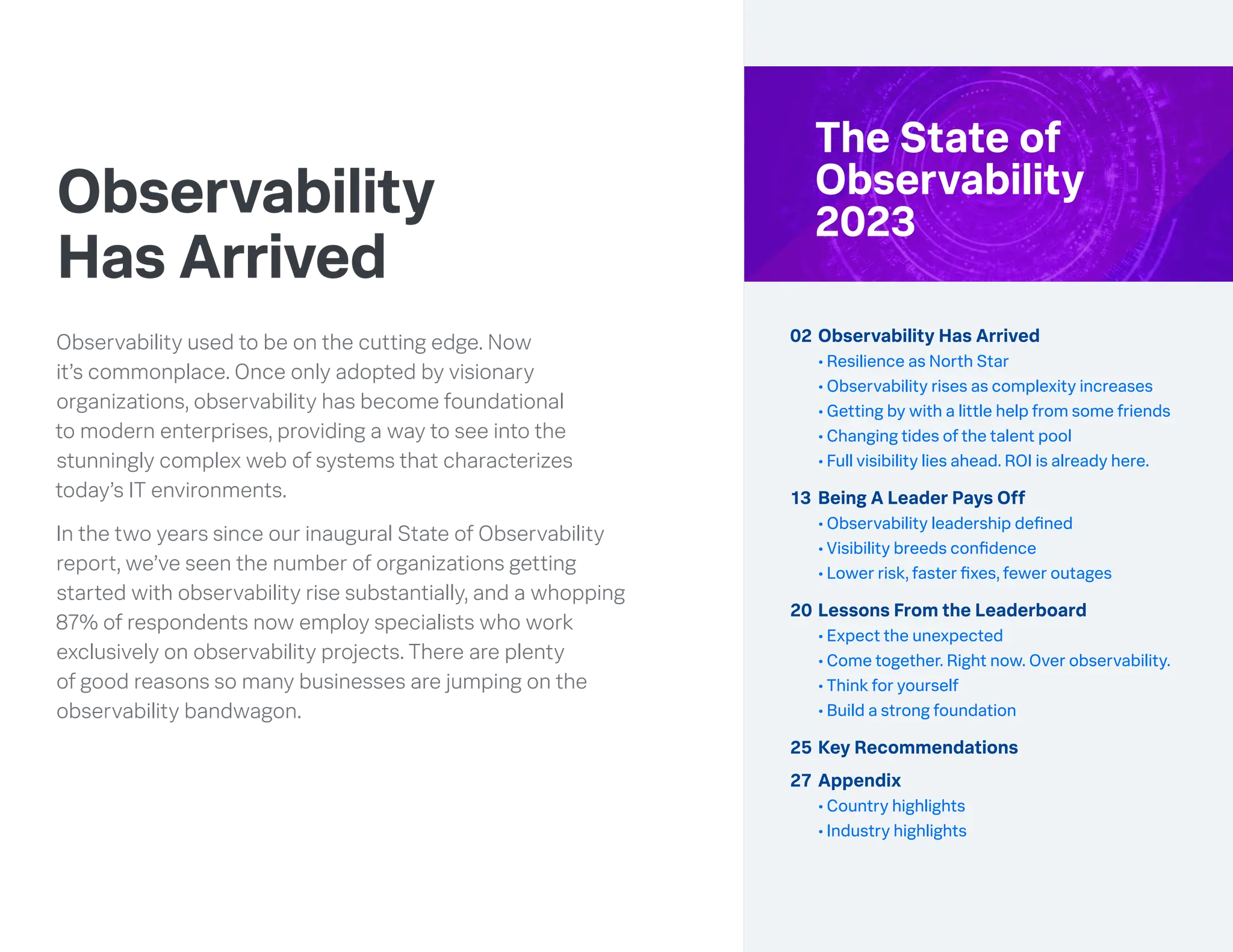 State of observability 2023 - story on the what | PDF