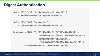 Unless otherwise indicated, these slides are © 2013-2015 Pivotal Software, Inc. and licensed under a
Creative Commons Attribution-NonCommercial license: http://creativecommons.org/licenses/by-nc/3.0/
Digest Authentication
11
 