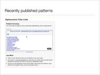 State of the Patterns 2008