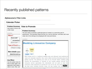 State of the Patterns 2008