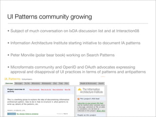 State of the Patterns 2008