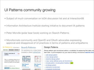 State of the Patterns 2008