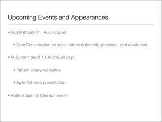 State of the Patterns 2008