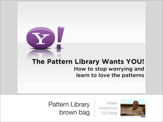 State of the Patterns 2008