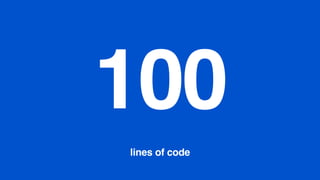 100
lines of code
 