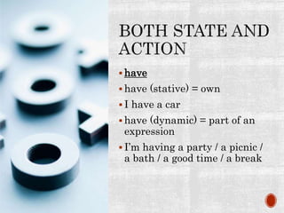 state-verbs-vs-action-verbs presentation | PPTX
