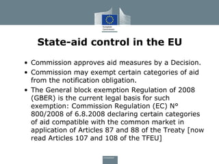 State Aid Rules - EU Commission | PPT