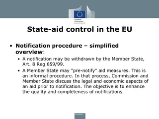 State Aid Rules - EU Commission | PPT