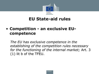 State Aid Rules - EU Commission | PPT