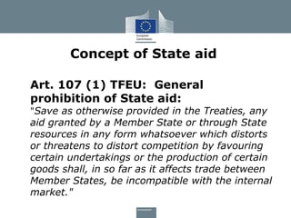 State Aid Rules - EU Commission | PPT