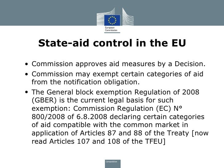 State Aid Rules EU Commission