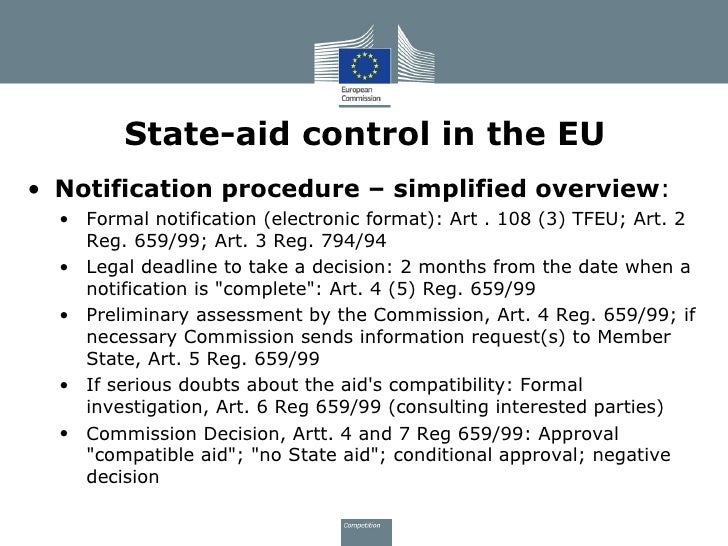 State Aid Rules EU Commission