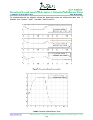 State and disturbance estimation of a linear systems using proportional ...