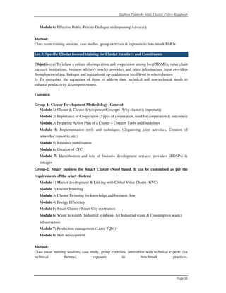 Cluster Development Guide.pdf State Cluster Development Policy Road Map | PDF