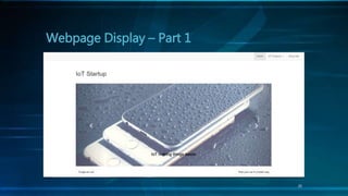 20
Webpage Display – Part 1
 