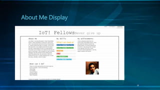28
About Me Display
 