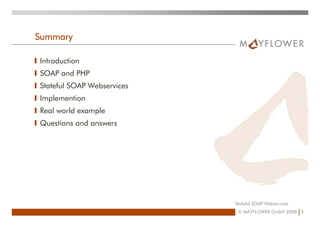 Stateful SOAP Webservices