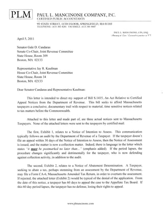 Statehouse Letter-Paul Mancinone